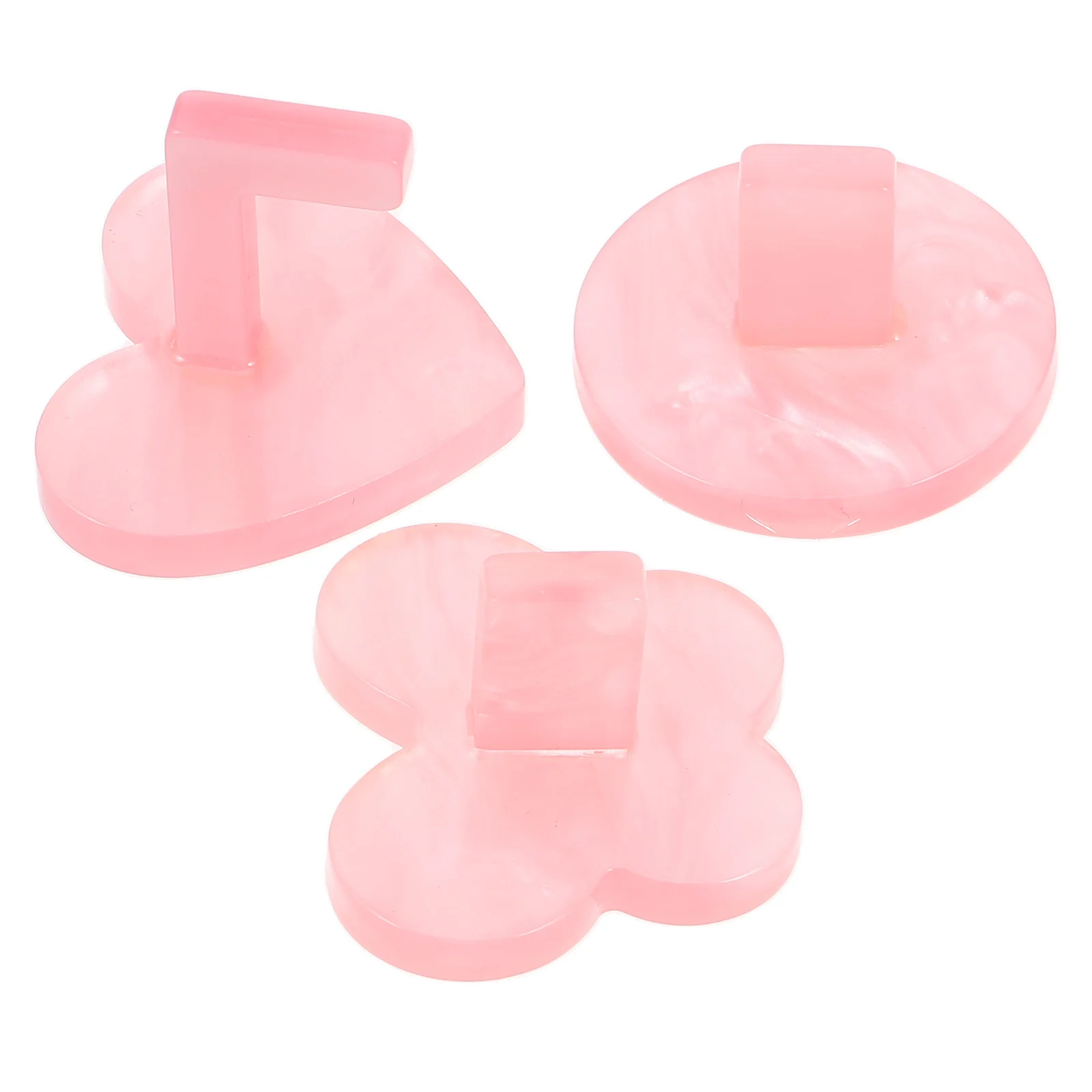 3Pcs Nail Design Stand Heart Round Butterfly Shape Press on Nails Holder for Practice Display Beginner Tools Nail Design Stand