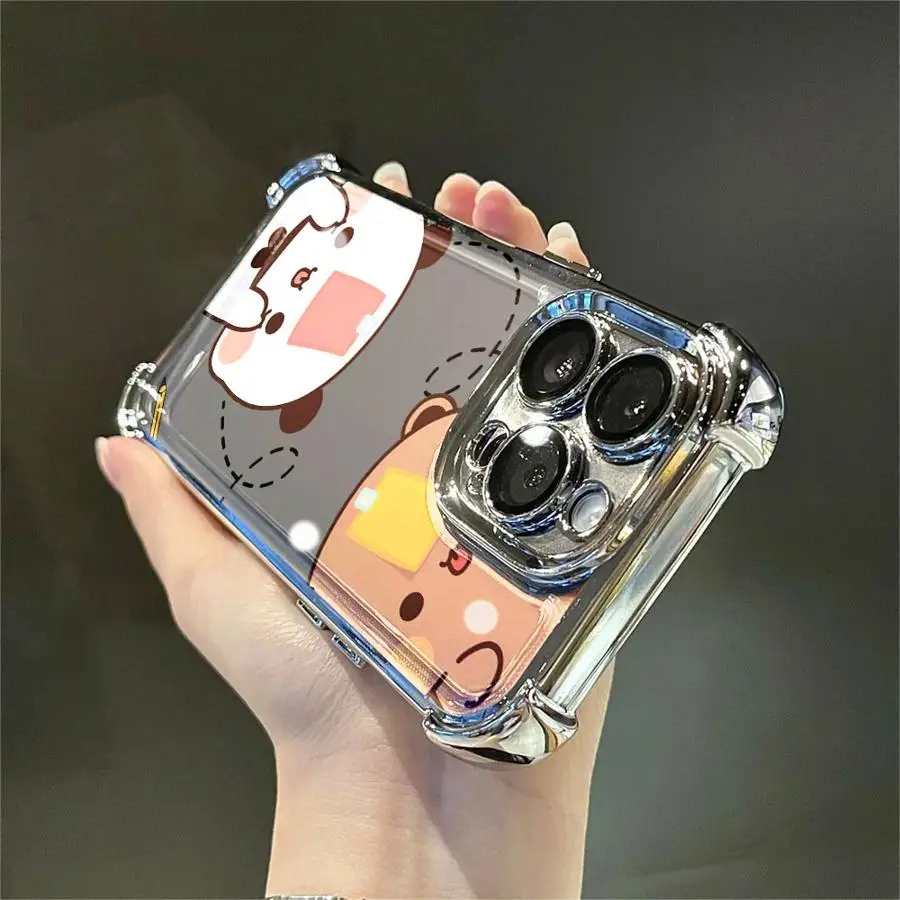 Cartoon Cute Bubu Yier Case for iPhone 11 13 16 Pro Max 12 15 Plus 14 Phone Cover