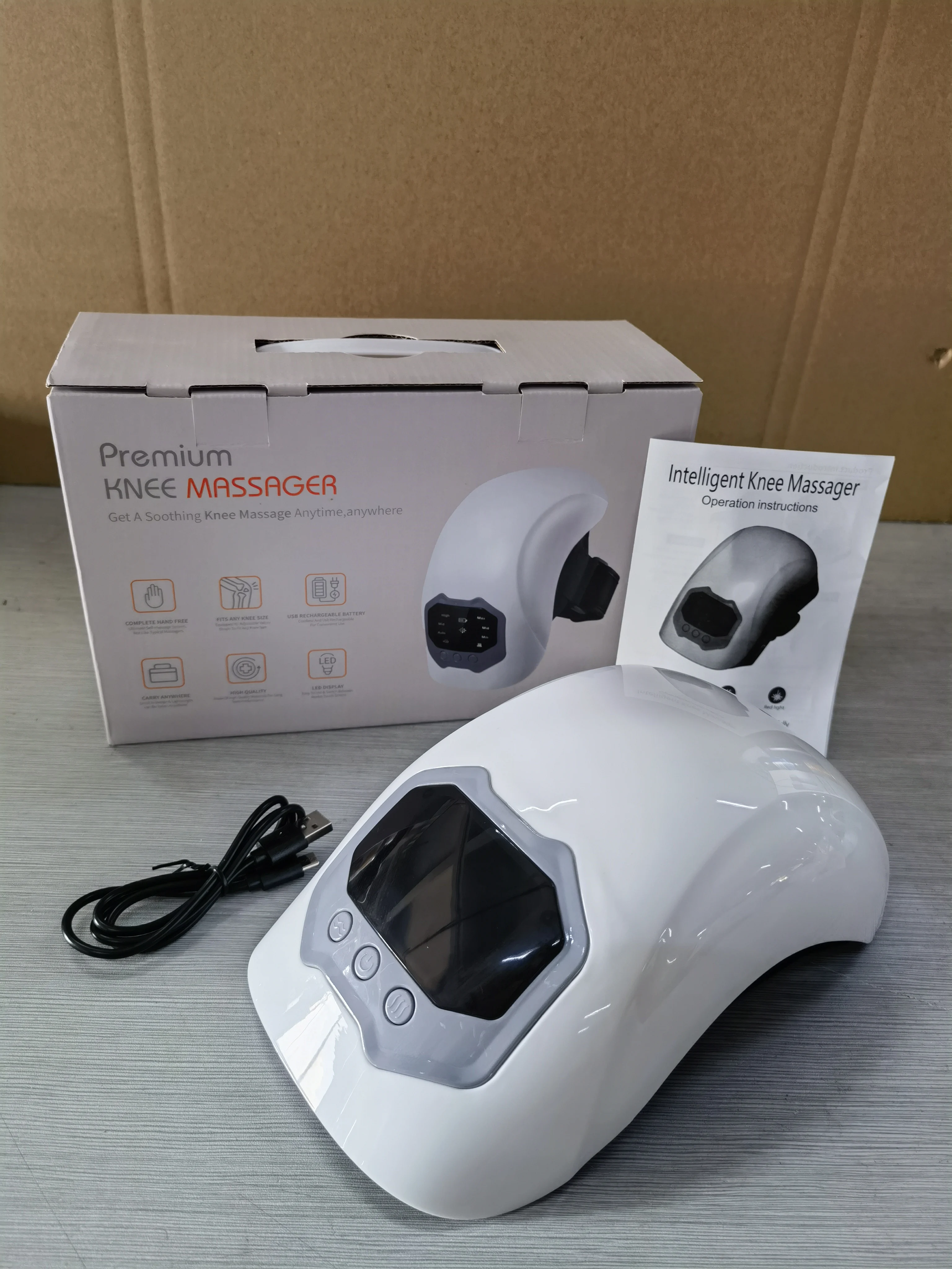 

3-in-1 Wireless Knee Massager, Smart Air Pressure & Vibration 3D Kneading for Shoulder Elbow , Portable Design,Christmas gift