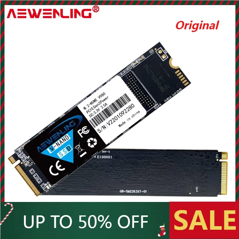 

AEWENLING M.2 SSD M2 256gb PCIe NVME 128GB 512gb 1TB Solid State Disk 2280 Internal Hard Drive HDD for Laptop Desktop MSI Asro64