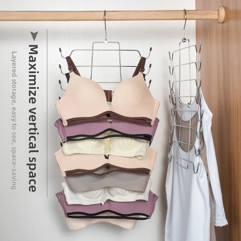 شماعة متعددة الوظائف للملابس والملابس الداخلية، شماعة سحرية موفرة للمساحة، خطاف معطف بلاستيكي على الطراز الشمالي للخزانة