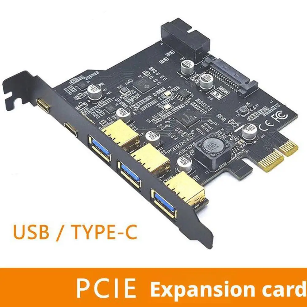 Typ C USB 3.2 Gen1 PCIE Card Hub USB 3.0 PCI Express Board PCI-E PCI E USB Adapter Multiplikator USB Controller Riser Karten