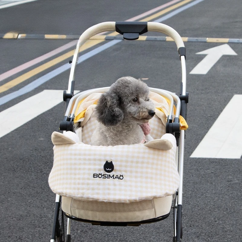 

All-Season Pet Stroller Pad - Soft Cushioned Mat for Dog & Cat Carriers | Waterproof & Machine Washable with Non-Slip Backing