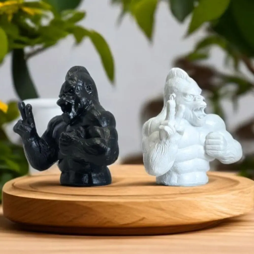

Desktop Ornament Resin Simulation Orangutan Statue Handicraft Decorative Monkey Toy Sculpture Modern Miniatures Figurine Cabinet