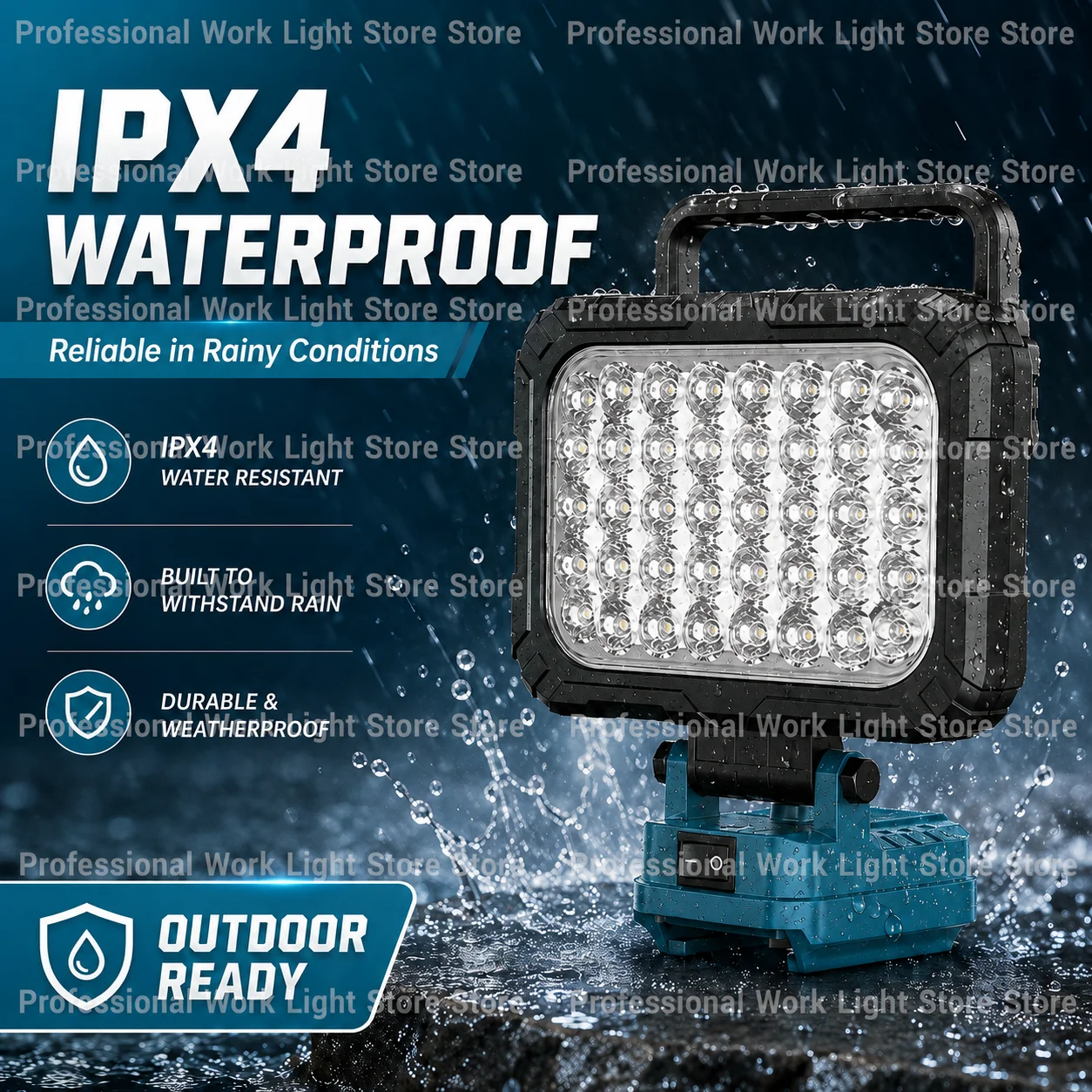 for makit-a led lamp 18v, 3,4,5,8 inches, for Makita batteries, LED flashlight, ideal for emergency lighting and camping