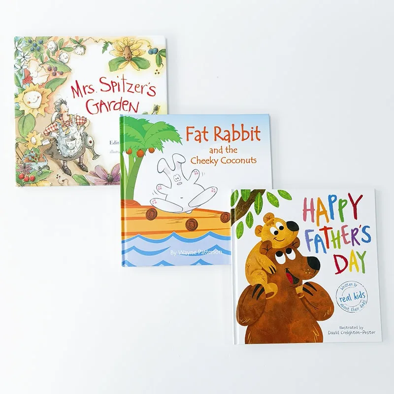 

Minimalist Art Style Kids Room Picture Book IllustrationsAuthentic Hardcover English Books for Kids Bedroom Model RoomDecoration