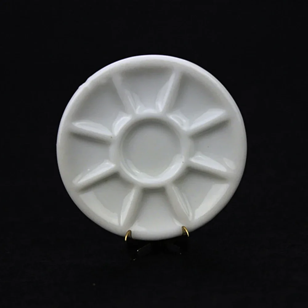 1 pçs 1/12 casa de bonecas em miniatura paleta cerâmica pigmento prato modelo brinquedos para casa boneca acessórios decoração ob11 bjd