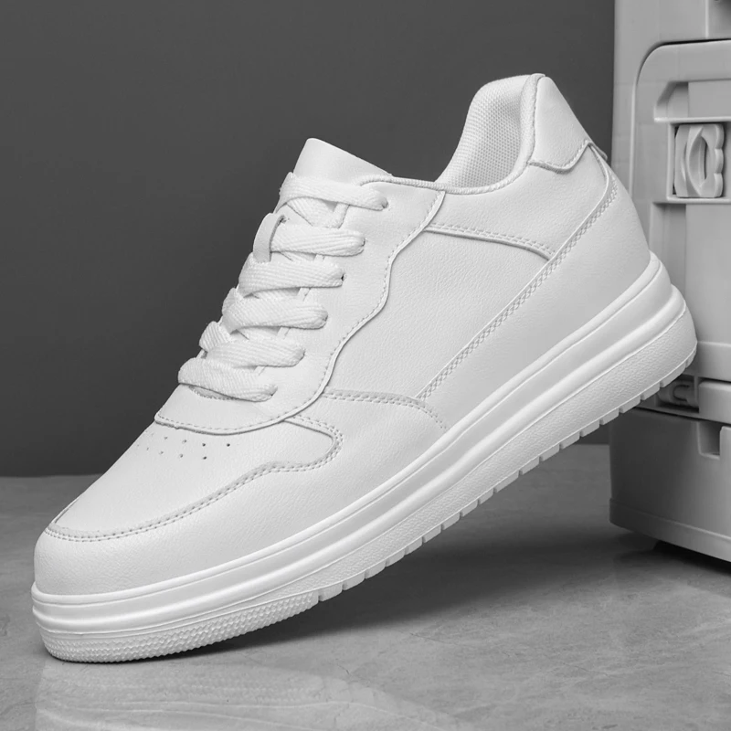 

Мужские белые кроссовки весны 2020. — парный стиль, модные и универсальные, легкие, дышащие и увеличивающие рост.