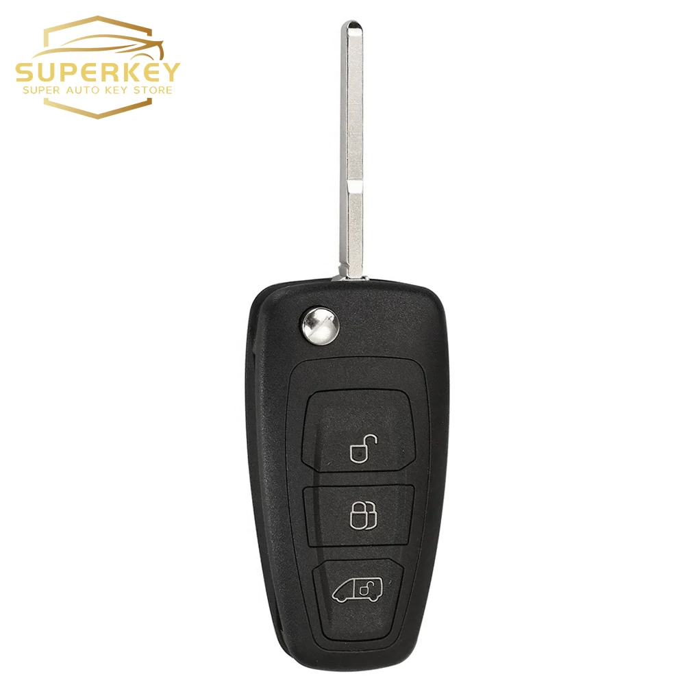 SUPERKEY A2C53435329 433.92MHz FSK 3btn obudowa inteligentnego pilot z kluczykiem samochodowym dla Ford Transit niestandardowy 2012 2013 2014 2016