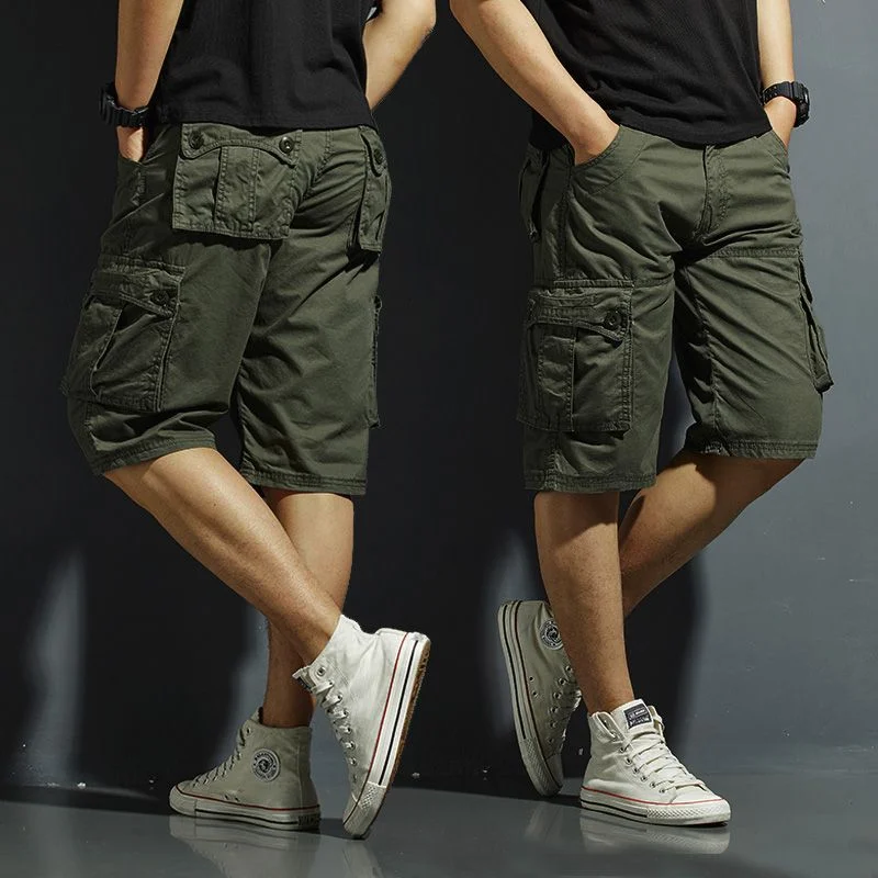 Mens Cargo Shorts Combat Solid Half Hiking Bermuda Short Pants for Men Comfortable Vintage Luxury Baggy Hevy Whate Y2k Jorts Hot