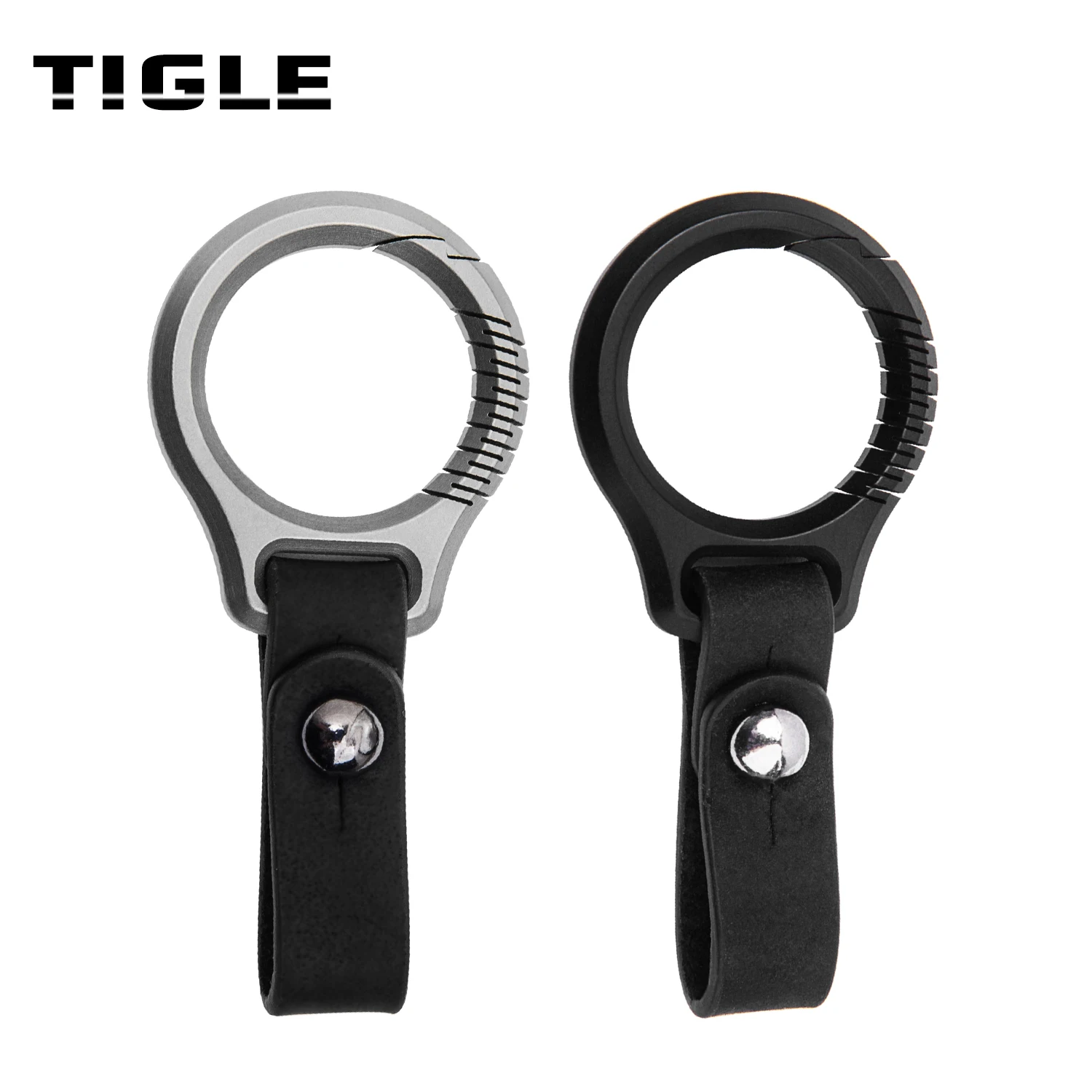 tigle titanium alloy car keychain para homens acessorios de decoracao de couro ferramentas edc presentes high end novo 01