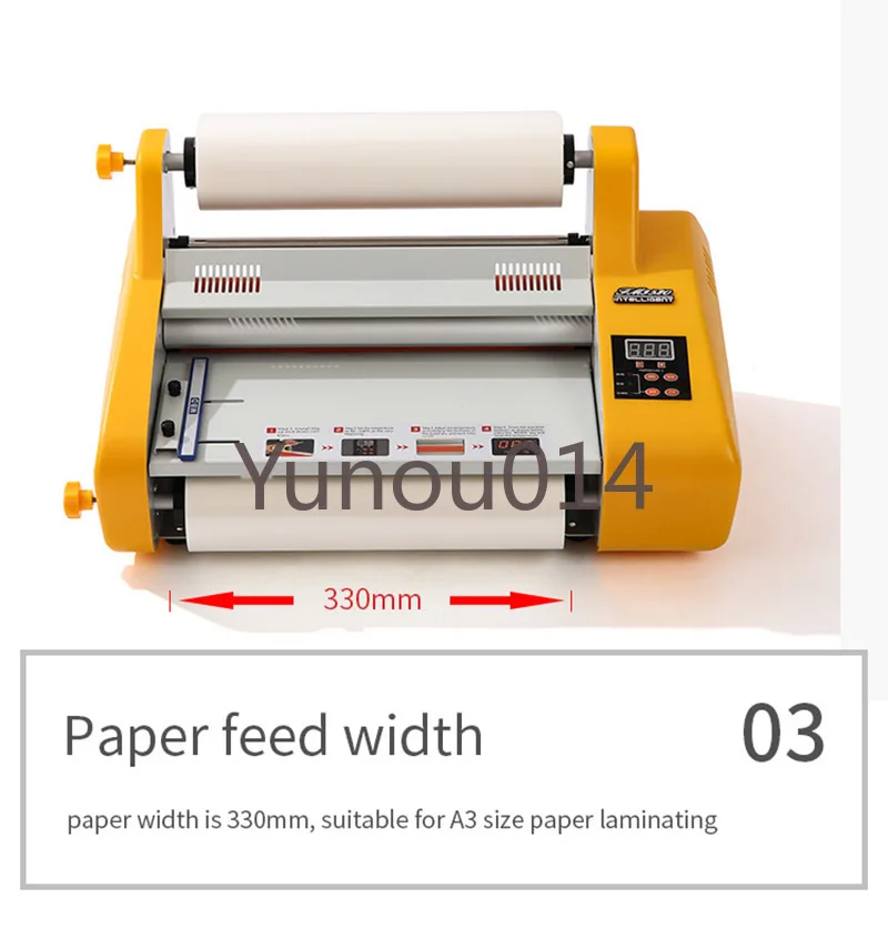 Cold and Hot Laminating Machine, FM3520 A3 Photo Film Laminator, Cold Plastic Electric Sealing Machine