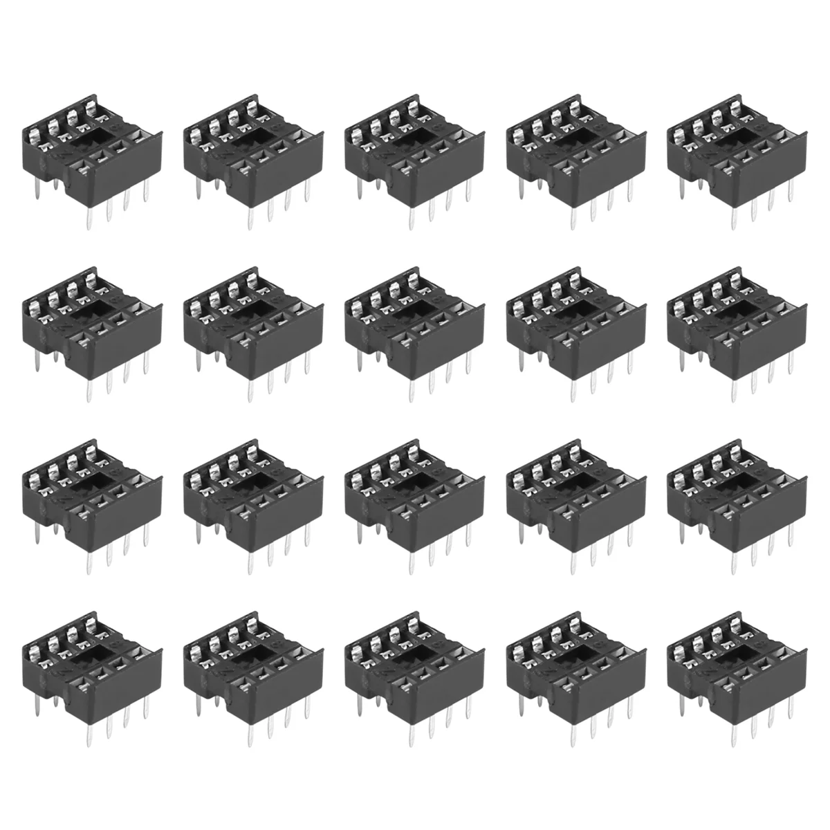 20 x 8 Pin 2.54mm Pitch IC Sockets Solder Type Adaptor XY