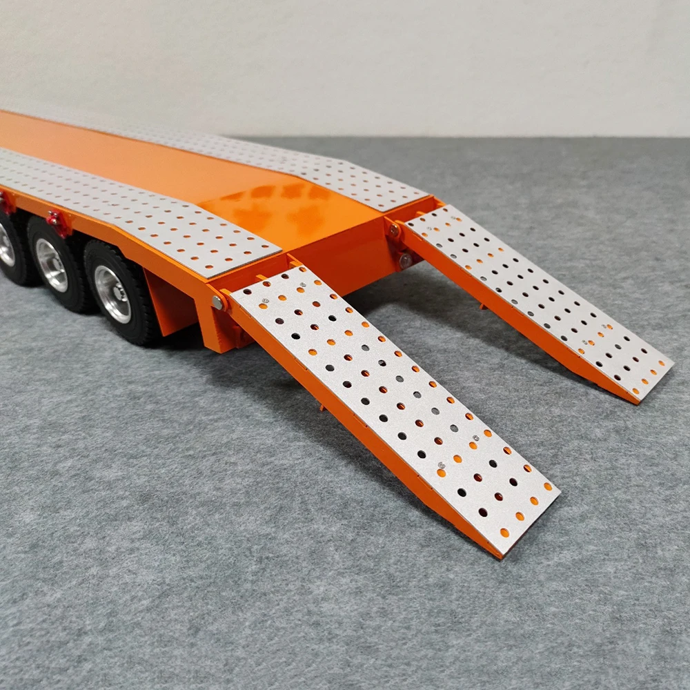 Metal Trailer 1/14 Tamiya 4-axle Tractor Trailer Board Painted RTR Version Remote Control Car Trailer Board Model Toy