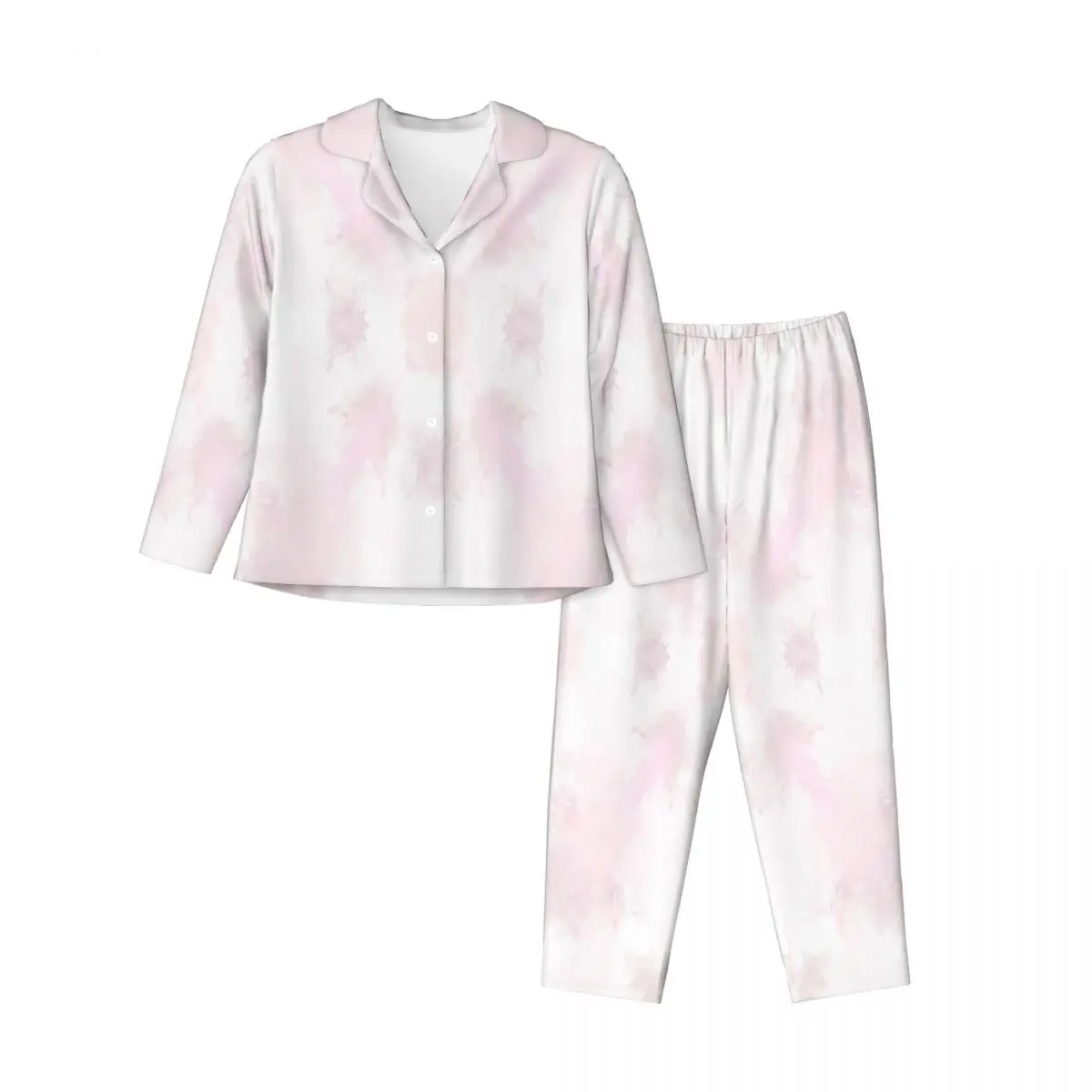 Women's Pajamas Sleepwear Room Wear Ladies Cotton POLYESTER Pink, tie-dye, abstract, texture, symmetrical circulation, tiling