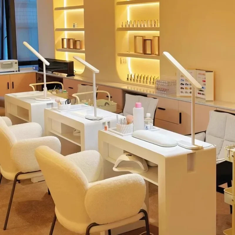 

Beauty Study Nail Tables Gift Vanity Nordic Trendy Repisas Unique Nail Tables Creative Irregular Nageltisch Commercial Furniture
