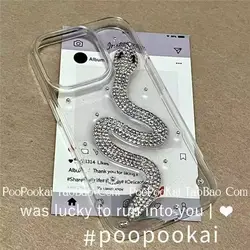 IPhone 15 Korean 3D Diamond  Phone Case for iPhone 14, 13, 12 Pro, 13 Pro 11 promax Solid color transparent soft shell