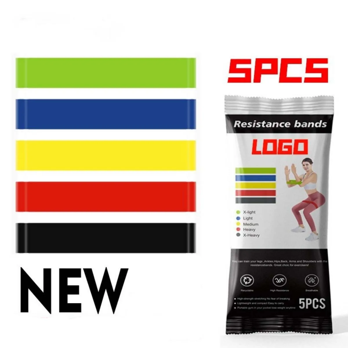 

Resistance Bands Pull Rope Fitness Set Rubber Loop Bands Strength Trainer Train Expander Home Yoga Gym Equipment High Elasticity