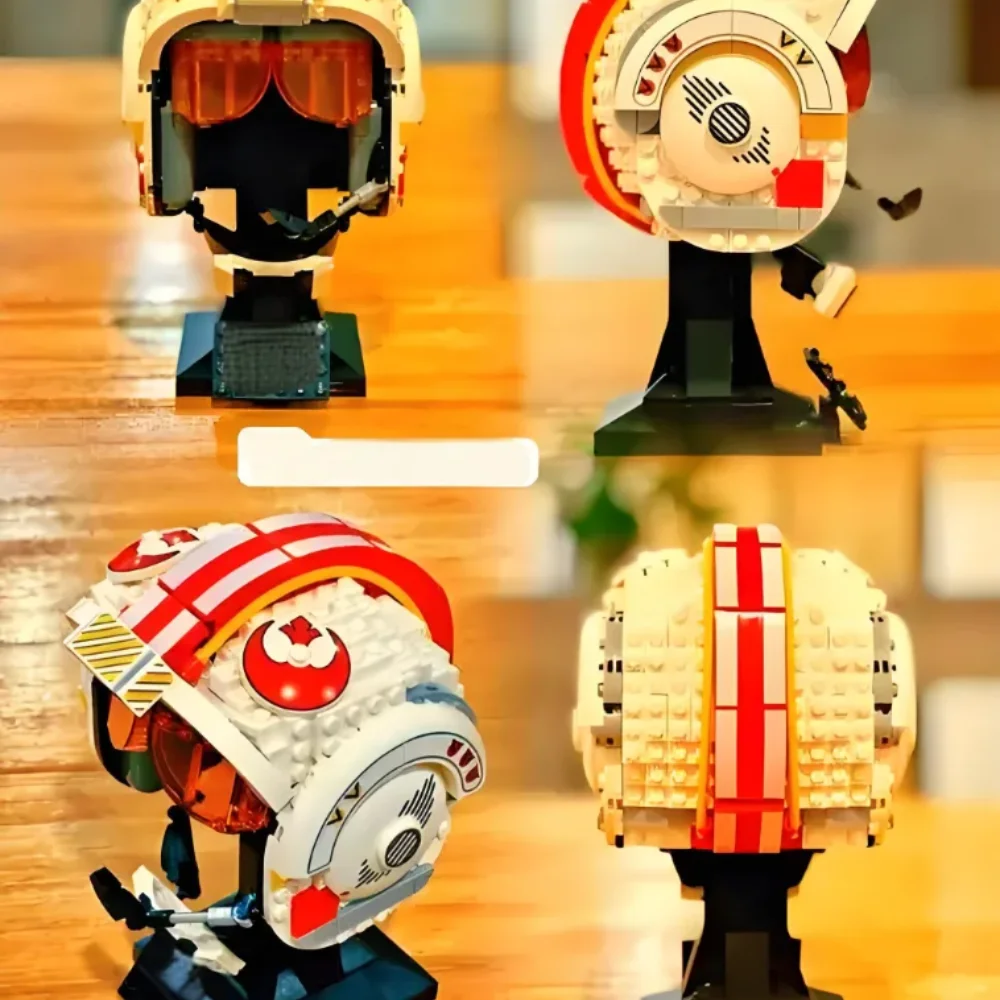 676 قطعة لعبة ساخنة خطة نجمة لوك سكاي مشوا الأحمر خمسة خوذة 75327 سفينة الفضاء معركة بناء لعبة المكعبات هدايا عيد الميلاد