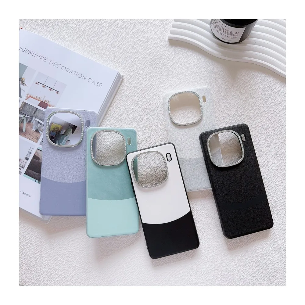 حافظة لهاتف VIVO IQOO 13 Pro موضة جديدة من جلد البولي يوريثان غطاء خلفي واقٍ لهاتف IQOO 12 Pro 13Pro غطاء كامل للهاتف