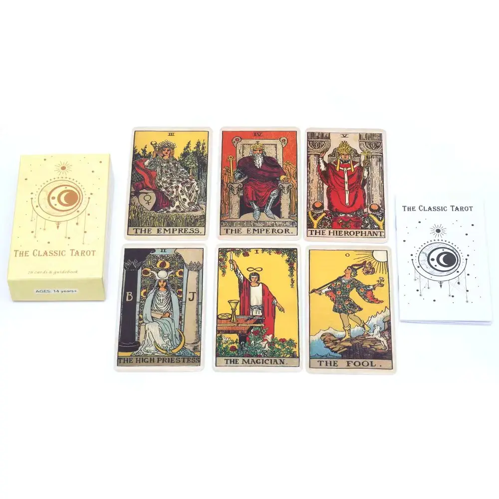 The Classic Tarot Cards Tarot Deck 78Pcs For Easy Beginners Fate Fortune Telling Party Tabletop Board Game Oracle Cards Toy
