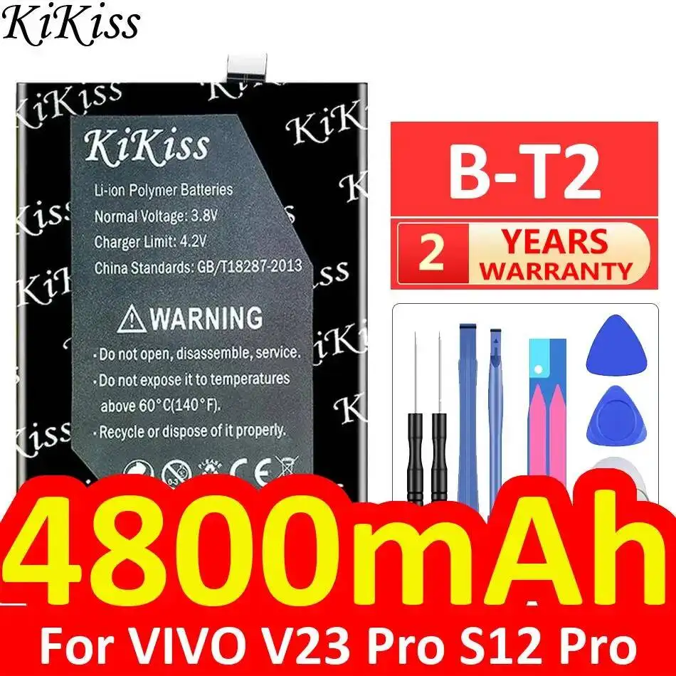 

High-Efficiency Mobile Phone Battery Lightweight B-T2 4800Mah For Vivo V23 Pro S12