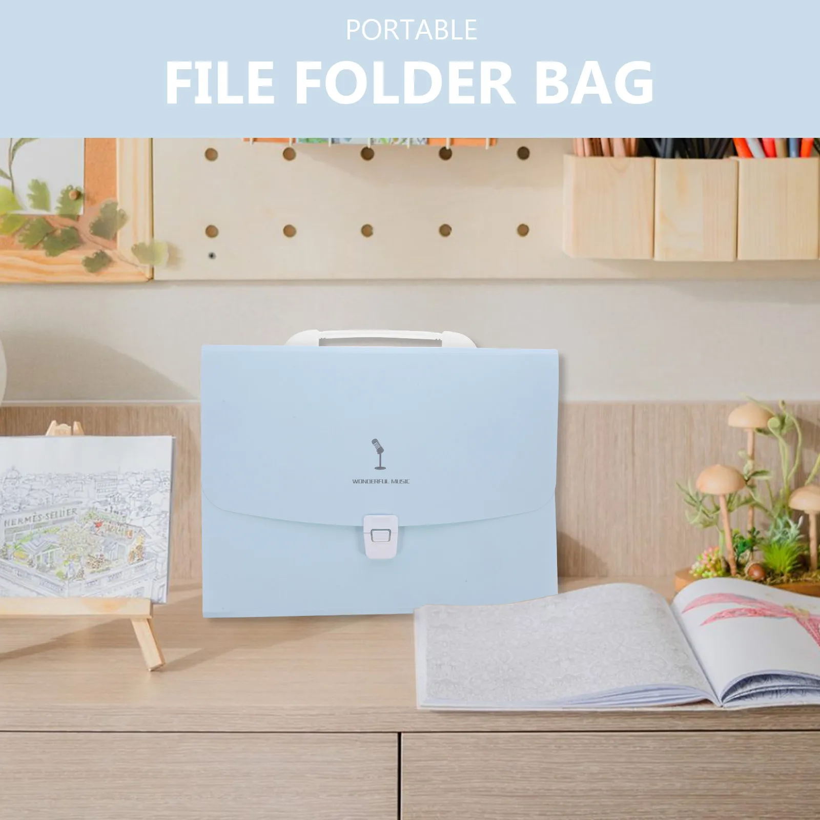 

Handheld Accordion File Organizer Portable Multi-Layer Plastic Document Folder for Tax Papers Contracts Bills Statements Office