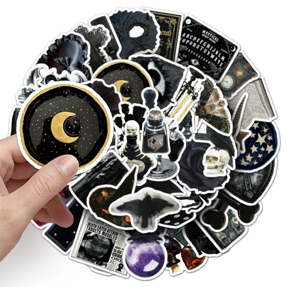 10/30/50 قطعة خمر الظلام الساحرة الكرتون ملصقات القوطية INS نمط ملصق Skateboard بها بنفسك سكيت الغيتار المحمول الأمتعة الديكور الشارات
