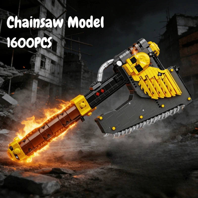 

Наборы конструкторов «Бензопила и топор» (1600 деталей), модели грузовиков для сборки, игрушки-конструкторы, настольные украшения, подарки для детей и взрослых