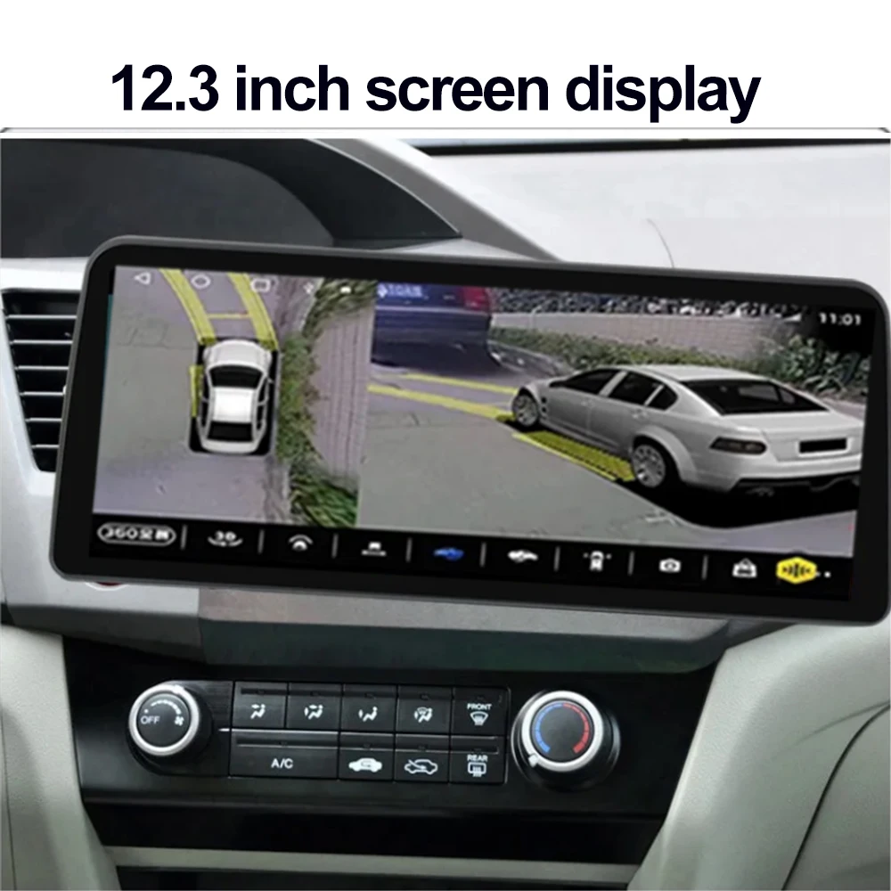 

12.3inch QLED For Honda Civic 9 FB FK FD 2011 - 2015 Car Radio Multimedia Video Player Navigation Android 13 No Dvd 2 Din