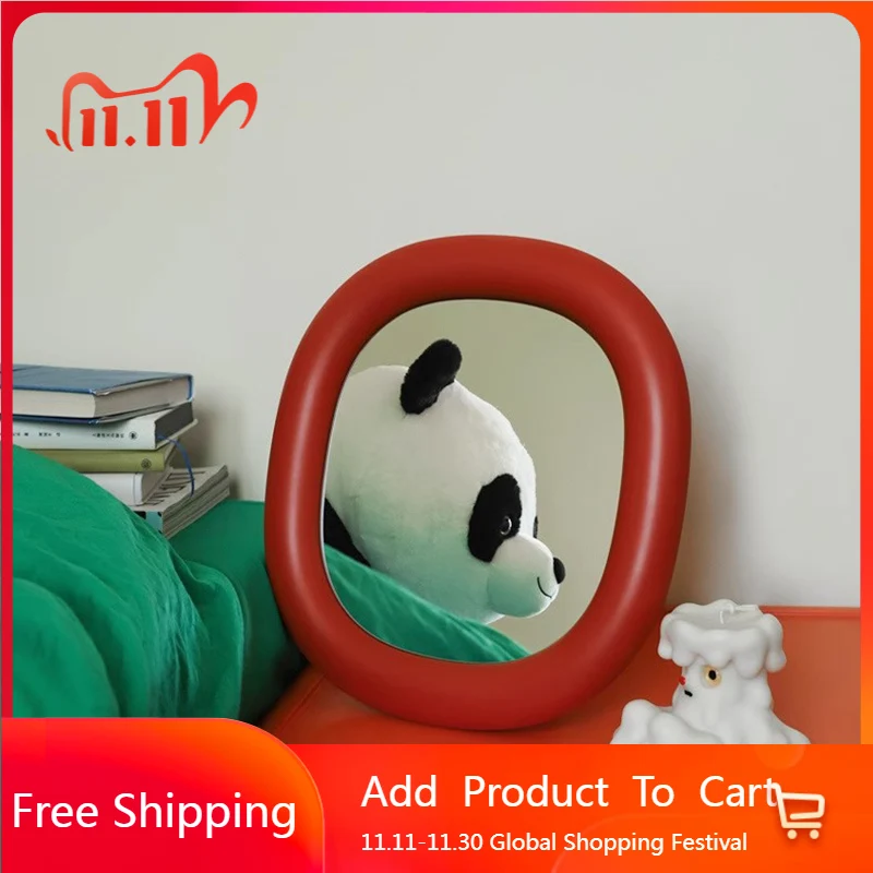 

Ручное квадратное зеркало, украшение для гостиной, современное косметическое зеркало для девочек, роскошная ванная комната, спальня, веселая палочка Spiegel, товары для дома