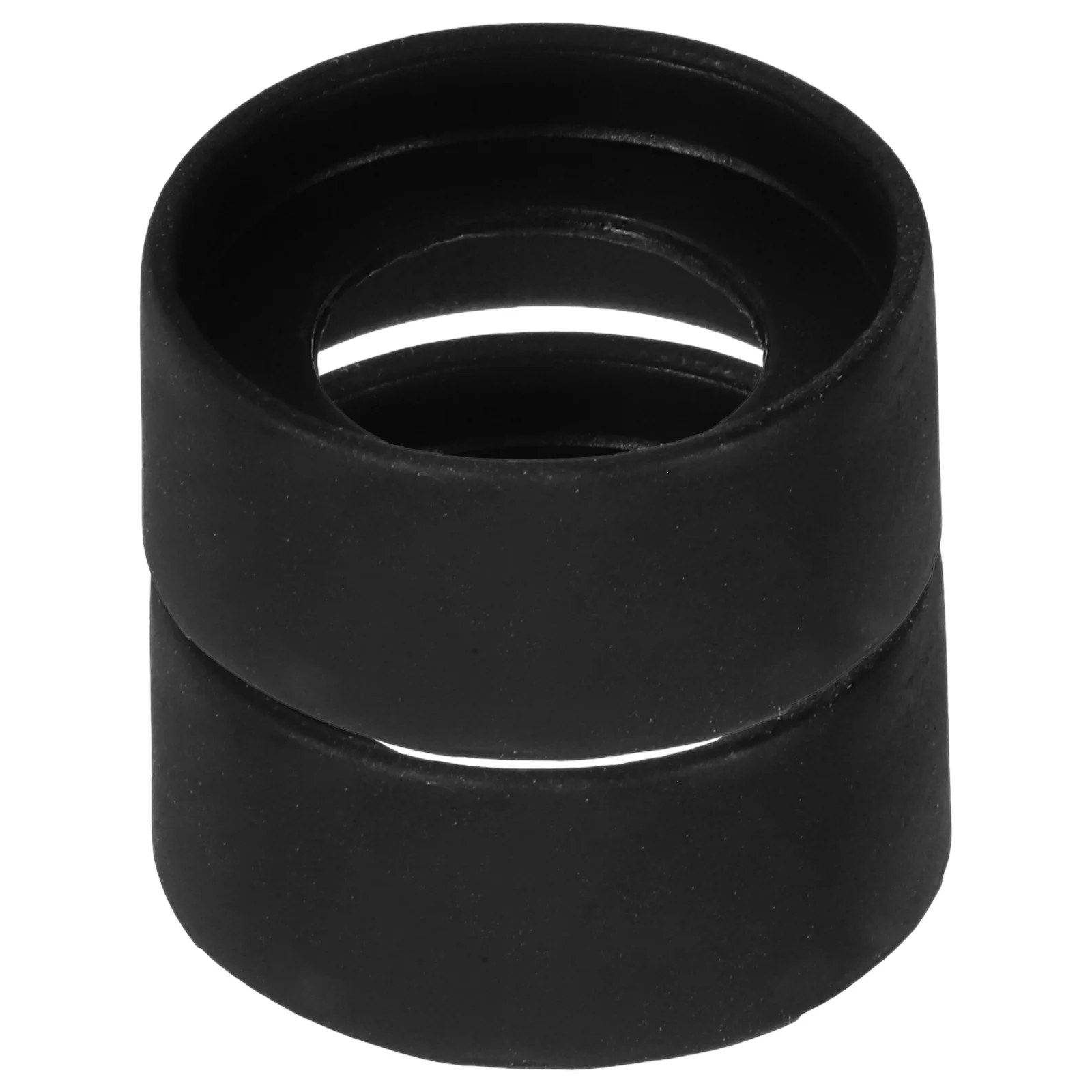 

2 Pcs Microscope Goggles Eye Guards Cups Eyepiece Replaceable Covers Supplies Black Protective