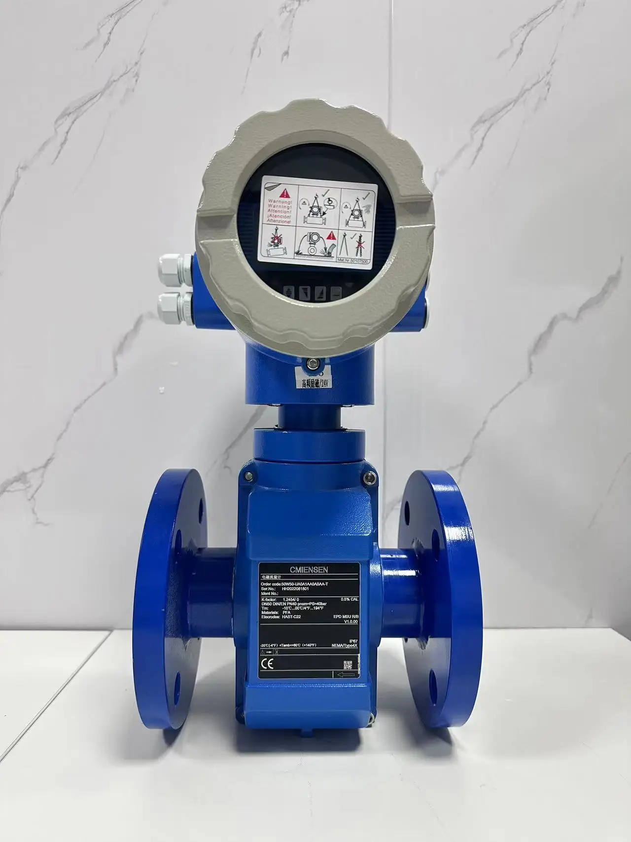 high quality corrosion resistant integrated type electro magnetic flowmeter