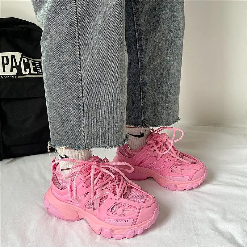 2022 New Women Sneakers Fashion Autumn Women Casual Shoes Breathable Women Platform Dad Shoes Sneakers Zapatillas Mujer