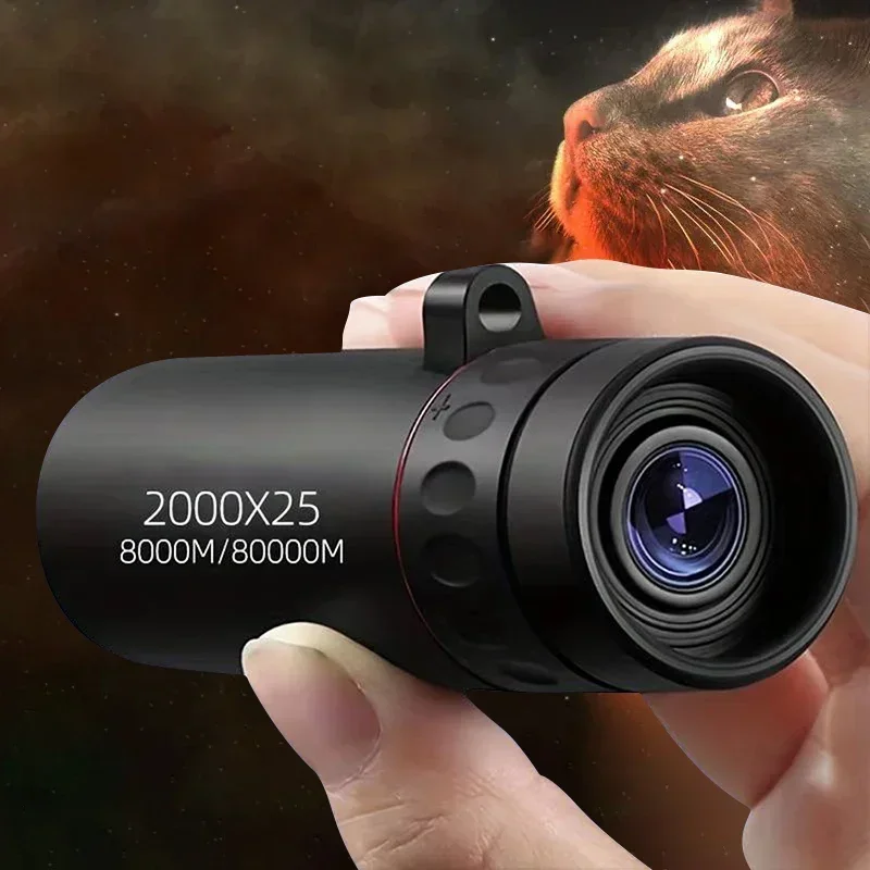 

2000x25 pocket, FMC coated professional, bak4, outdoor camping hunting bird watching telescope