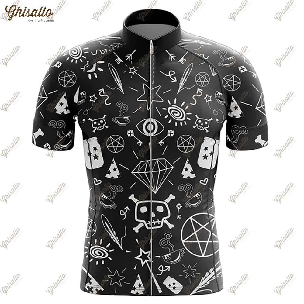 Short Sleeve Cycling Jersey Set for Men, Road Bike Equipment Men's Cycling Shirt Downhill Clothing Quick Dry Clothes Aerobic