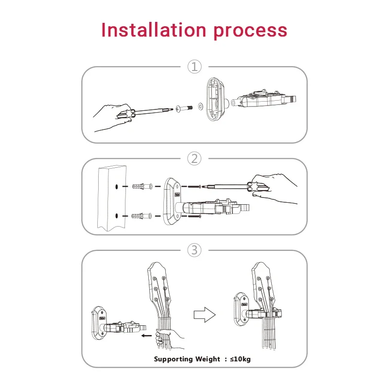 Galux GH-110 Iron + Rubber Wall Gravity Self-Locking Guitar Hook Storage Rack Functional Hook Guitar Parts & Accessories