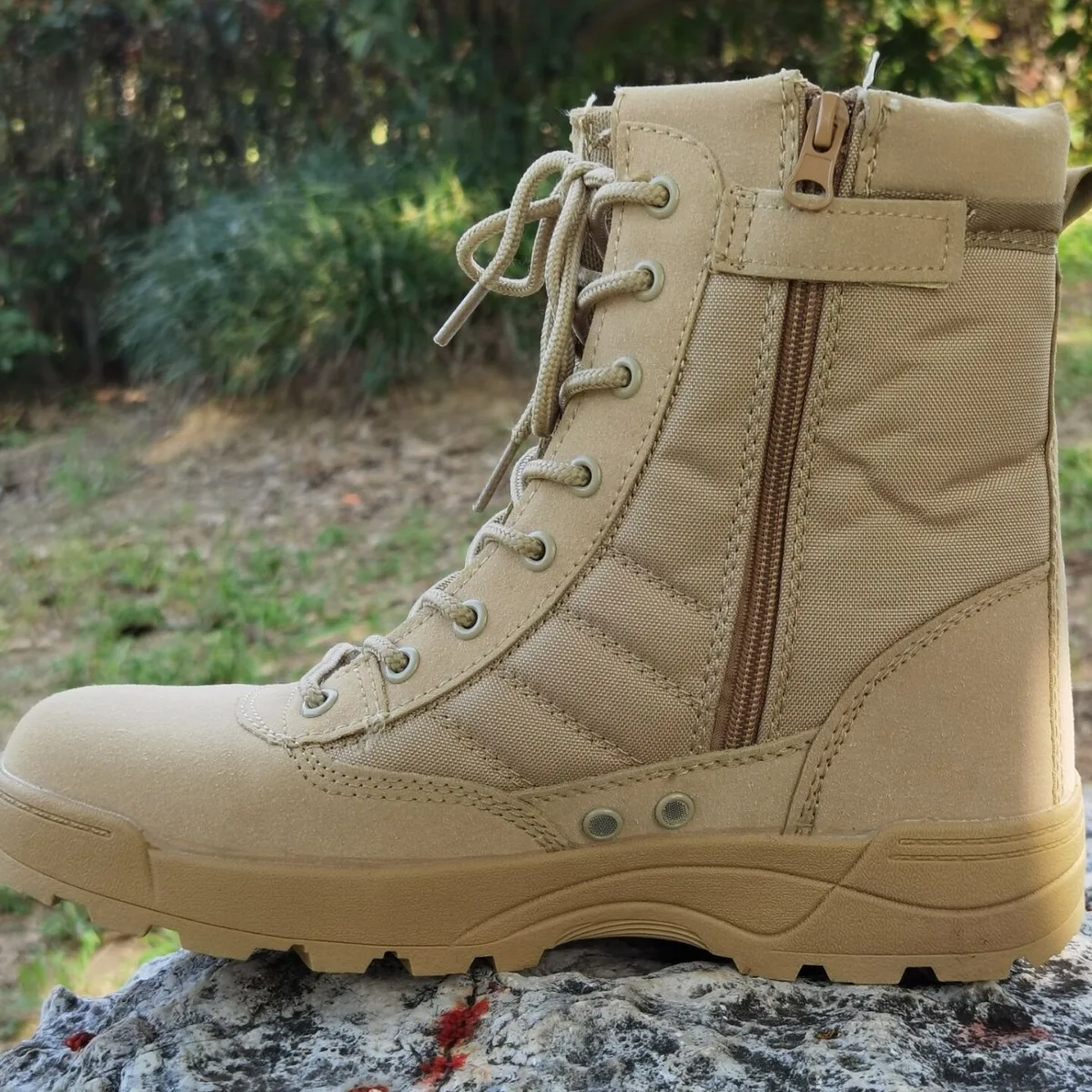 High top boots 2026 outdoor men's shoes desert boots combat boots tactical boots hiking shoes