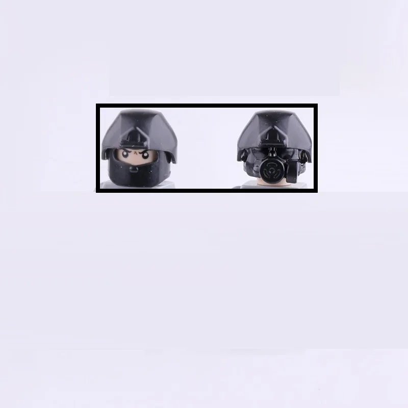 3pcs Tactical Helmet Gas Masks Military Gun Weapons City Police Parts Playmobil Figures Building Block Brick Original Mini Toys