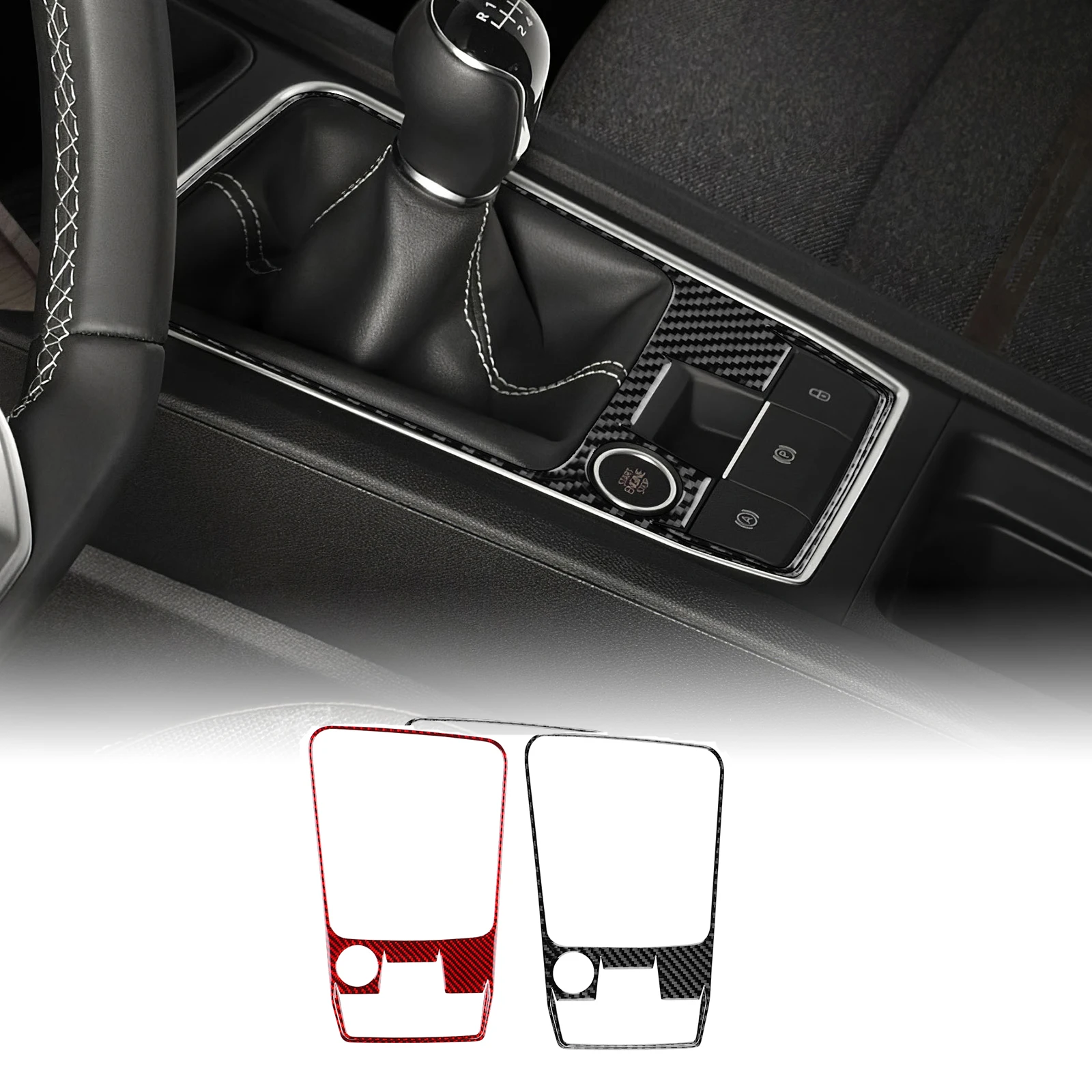 

For Seat Leon MK4 Cupra Leon Cupra Formentor 2020-2024 Soft Carbon Fiber Sticker Automatic Manual Transmission Car Gear Shift