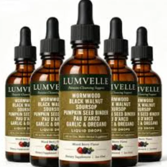 Lumvelle Wild-Harvested Wormwood Herbal Drops Original Brand All-In-One Mix Berry Flavor Dietary Supplement 60ml Body Care Drops