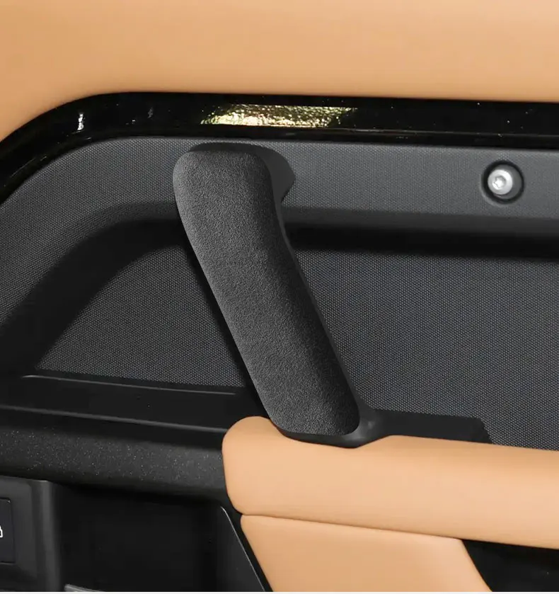 Hergestellt aus Alcantara-Wildleder-Innenraum, zentraler Schalthebel, Konsolen-Deckel, Scheide, Schale, Abdeckung für Land Rover DEFENDER 2020–2022, Zubehör – Detail 17