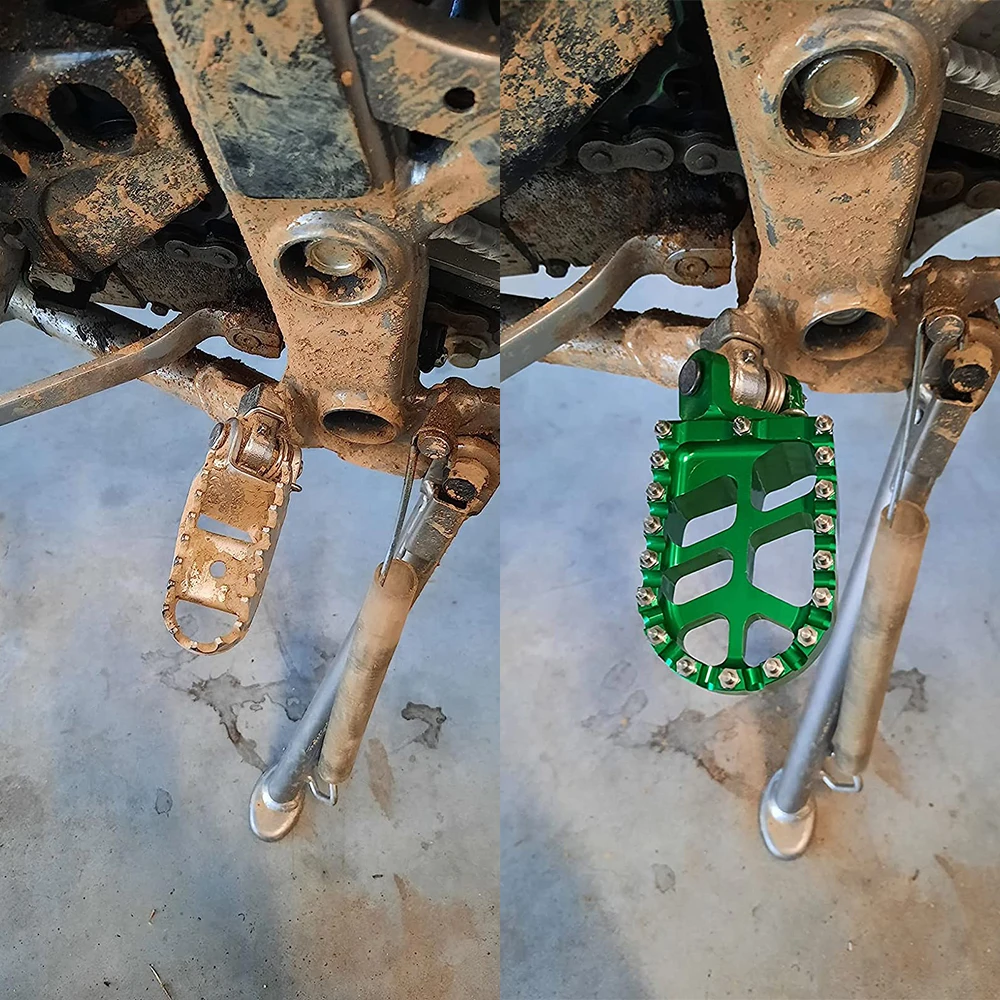 Motocross-Fußrasten Fußpedale für Kawasaki KLX300R KLX300S KLX300SM KLX300 KLX 300R 300S 300SM 300 R Zubehör – Detail 6