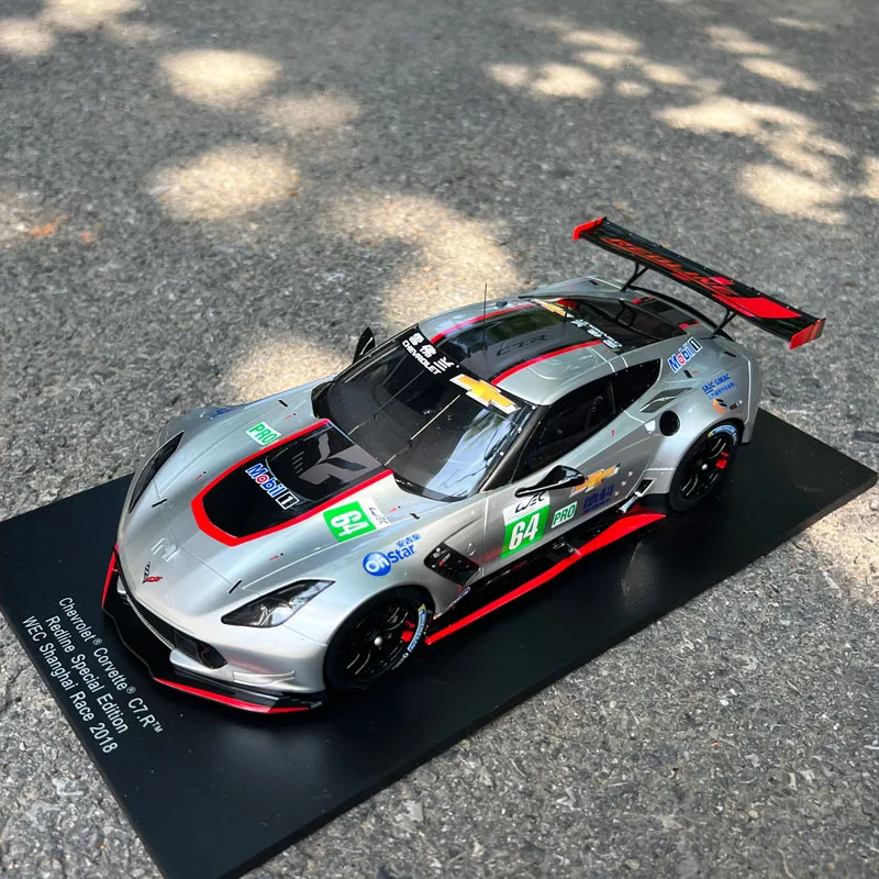 

1:18 Original Scale Model,Chevrolet Corvette C7.R Redline WEC Shanghai Race 2018,Resin Model for Collection and Display