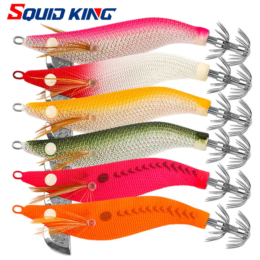 Gabarito de lula pequeno SQUID KING 2.2 #   1.8 #   1.5 #   Eging pesca lula isca de pesca isca artificial para pesca lula polvo pesca
