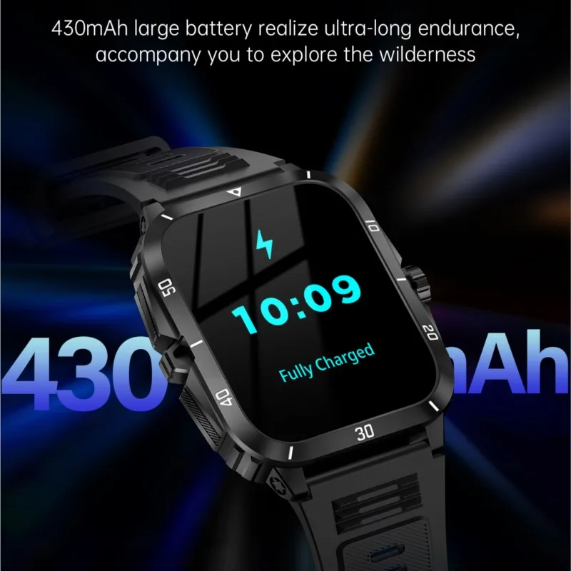NAMOFOTO nowy wodoodporny Smartwatch 1.96 ''mężczyźni kobiety moda sport Fitness zegar na rękę BT zegarek na rękę DIY Dial inteligentne zegarki