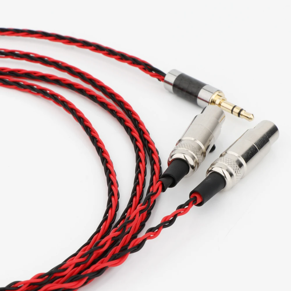 TOP-HiFi OCC Silver Plated Audiophile Headphone Cable for Audeze LCD-2/3/4/X Balanced Upgrade Wire (2.5/3.5/4.4mm/XLR) HiFi-Grad