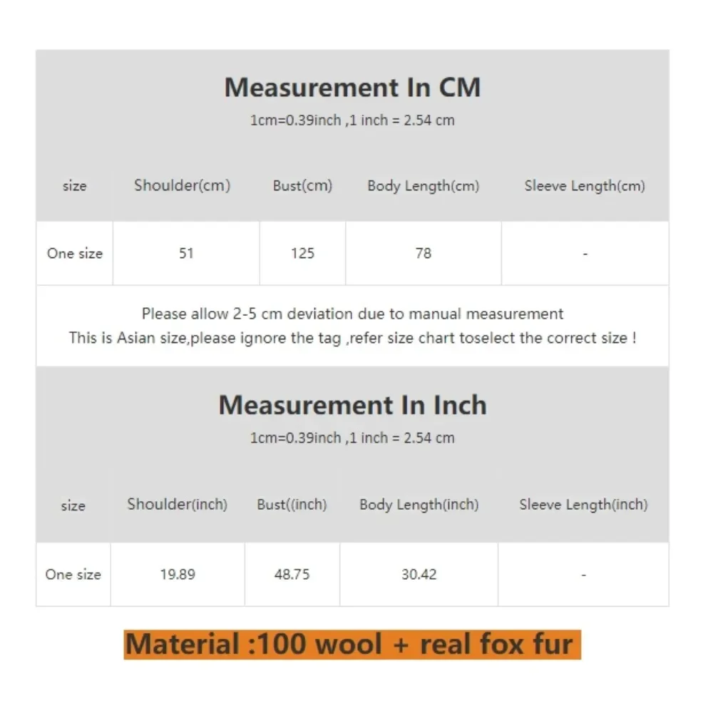 Manteau en fourrure de renard naturel pour femme, col en fourrure de renard naturel, poignets, manches évasées, laine, luxe, veste d'hiver, nouveau, 2024