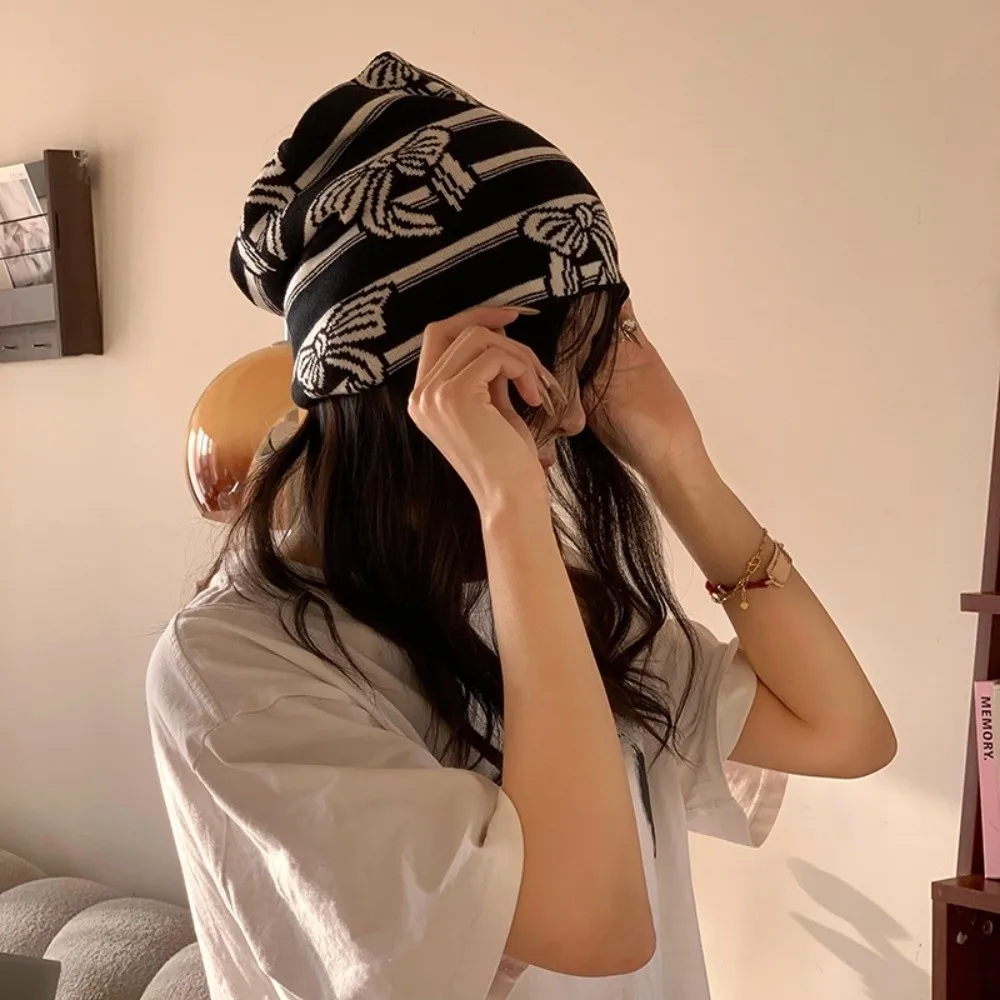 

Warm Leopard Print Winter Cycling Thermal Mask Flower Bow Earhook Neck Warmer Polka Point Stripes Pullover Cap Female