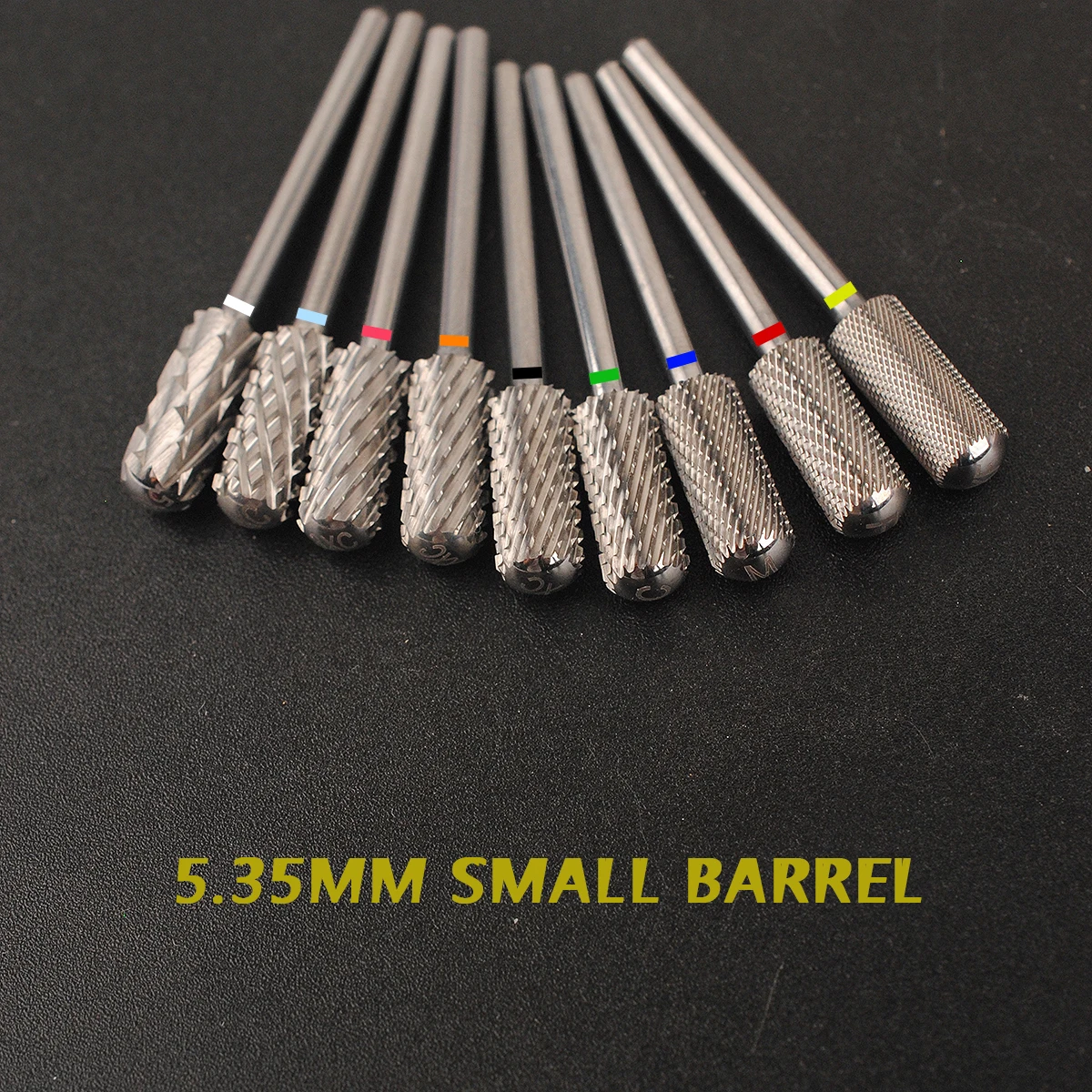 5.3mm Small Barrel Smooth Top Bits Nail drill bits Remove gel carbide Manicure tool Nail accessories Hot sale